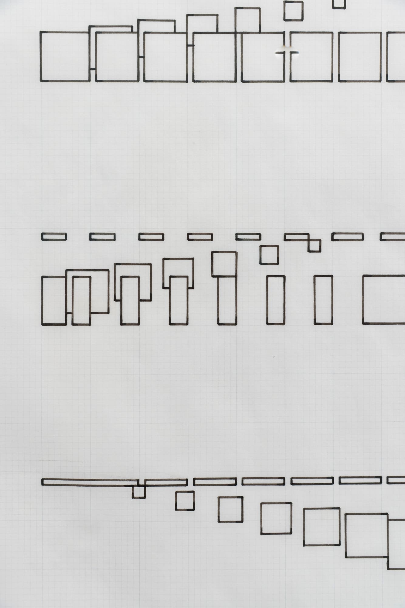 Channa Horwitz, Sonakinatography – “Le Circle Variation #2", 1974