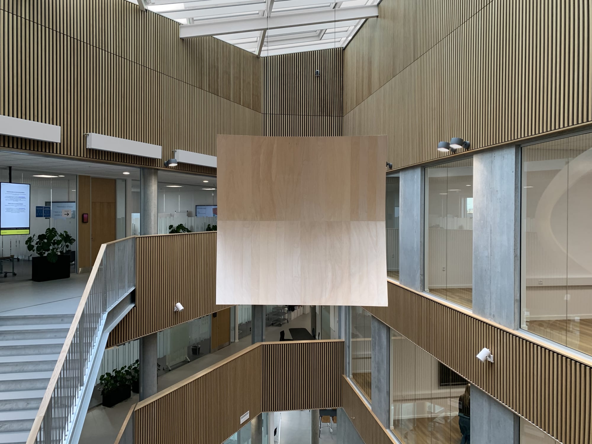 Permantent Installation The Shape of a Circle in the Mind of a Square (2020), Zealand Academy Køge, Denmark | Photo: Studio Troika