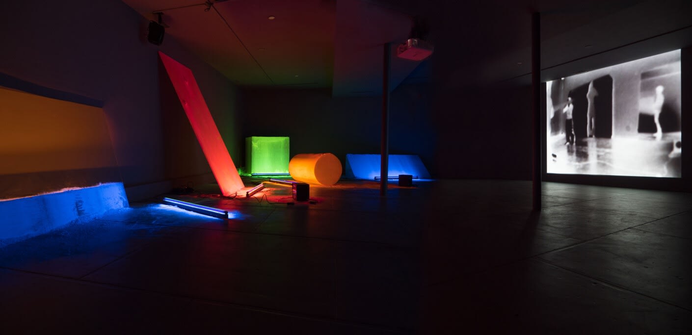 Keith Sonnier Dis-Play II, Installation view DIA/Dan Flavin Art Institute, Bridgehampton, 2018 | Photo: Caterina Verde