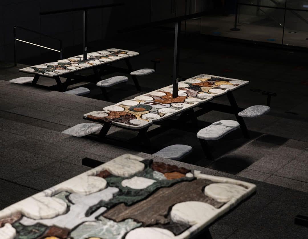 The Moral of the Story, Piazza Liberty Milan, 2021, commissioned by Fondazione Henraux