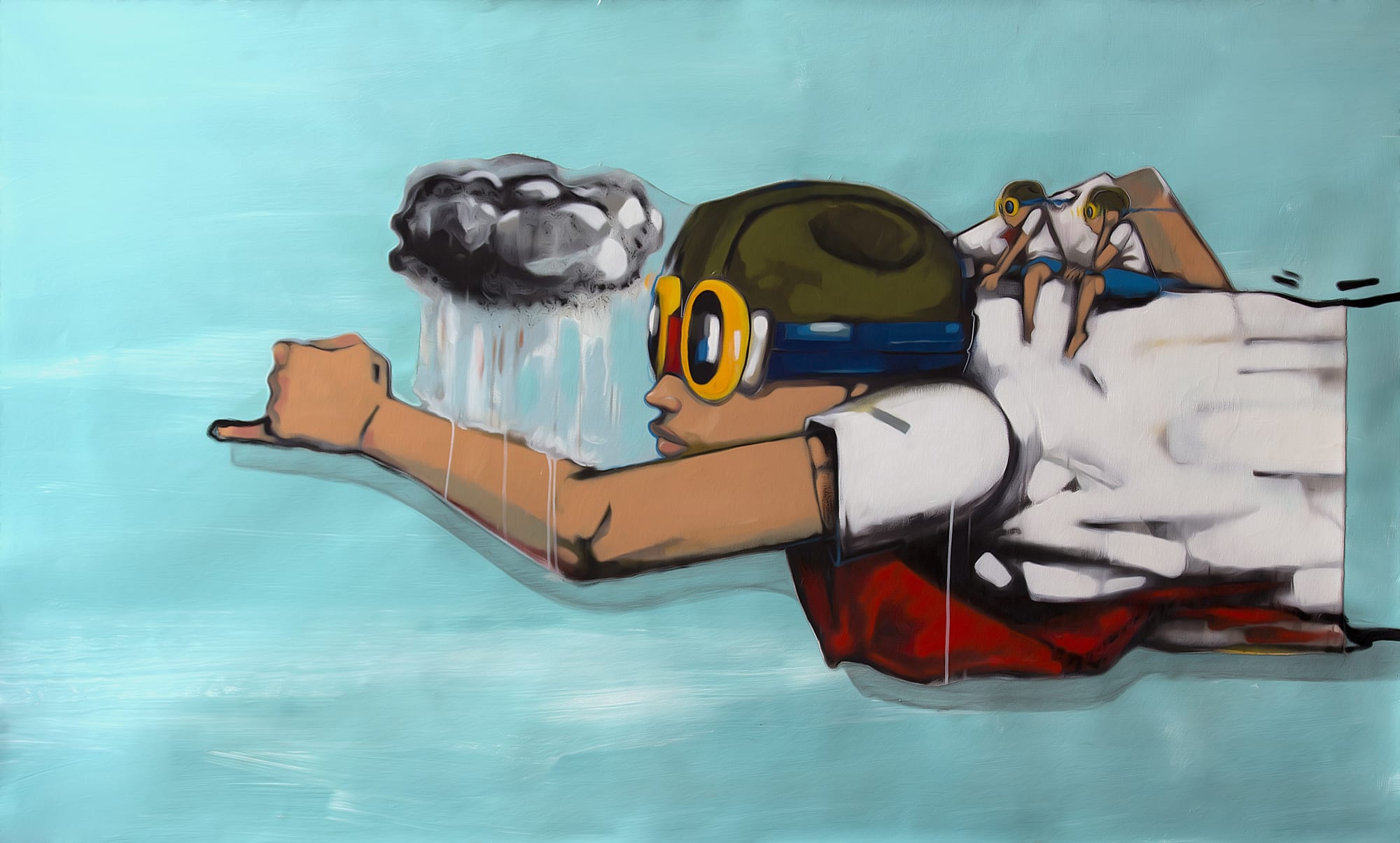 Hebru Brantley Riding High, 2014