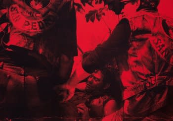 Russell Young Lost Angel #4 - California red + Black, 2014