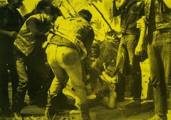 Russell Young Lost Angel #6 - Fire yellow + Black, 2014