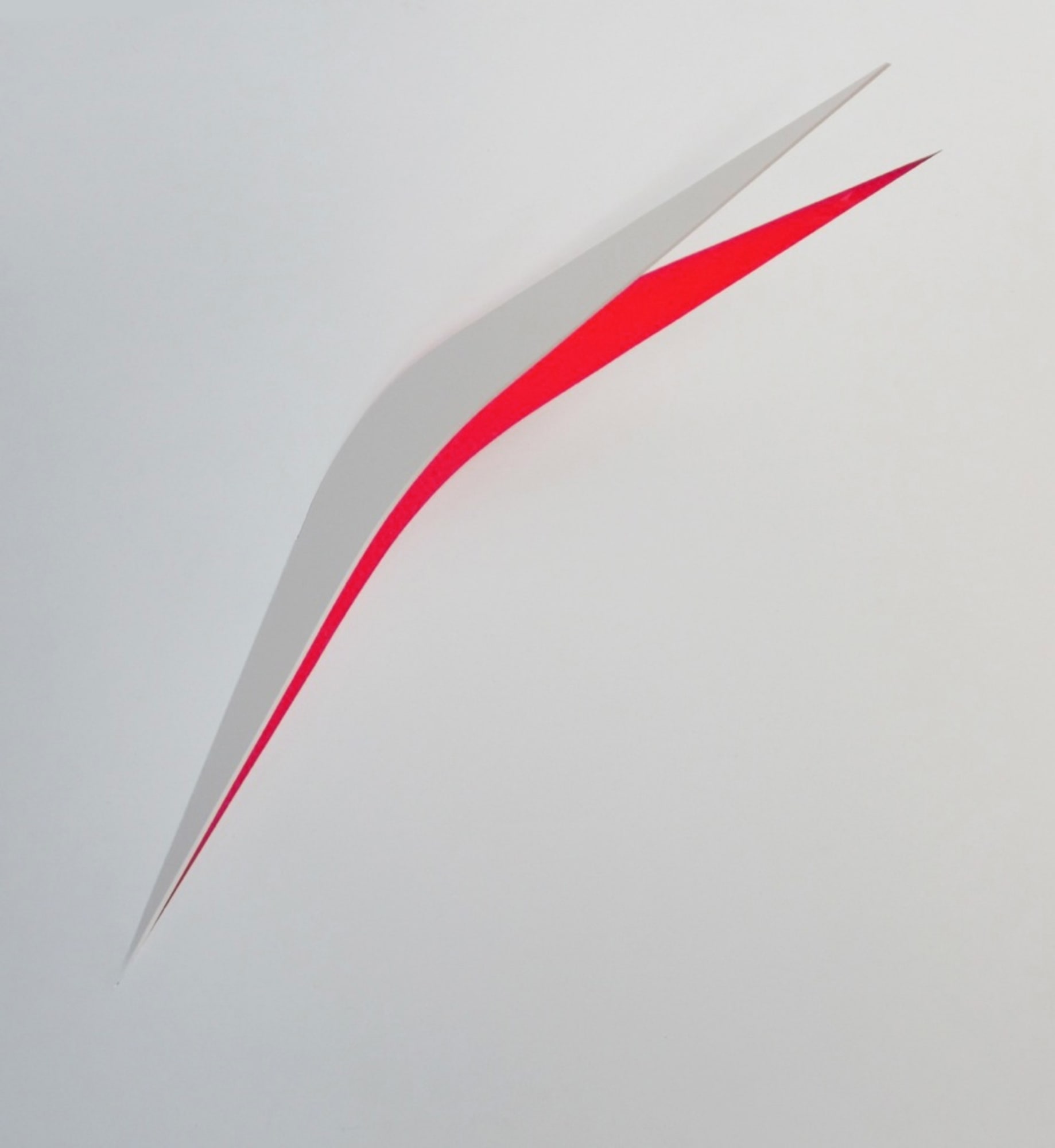 Signs No.0, 2013 Cut and folded polyvinys and plexiglass 23 3/5 × 23 3/5 in 60 × 60 cm