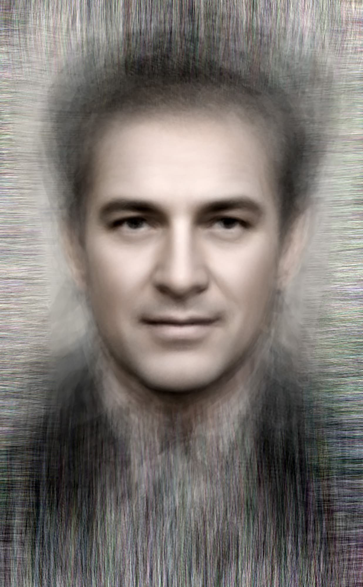 Charm - All winners of Best Actor, 2014 Chromogenic Colour Print, Electroluminescent Paper, Half-silvered Acrylic 23 3/5 × 16 1/2 in 60 × 42 cm