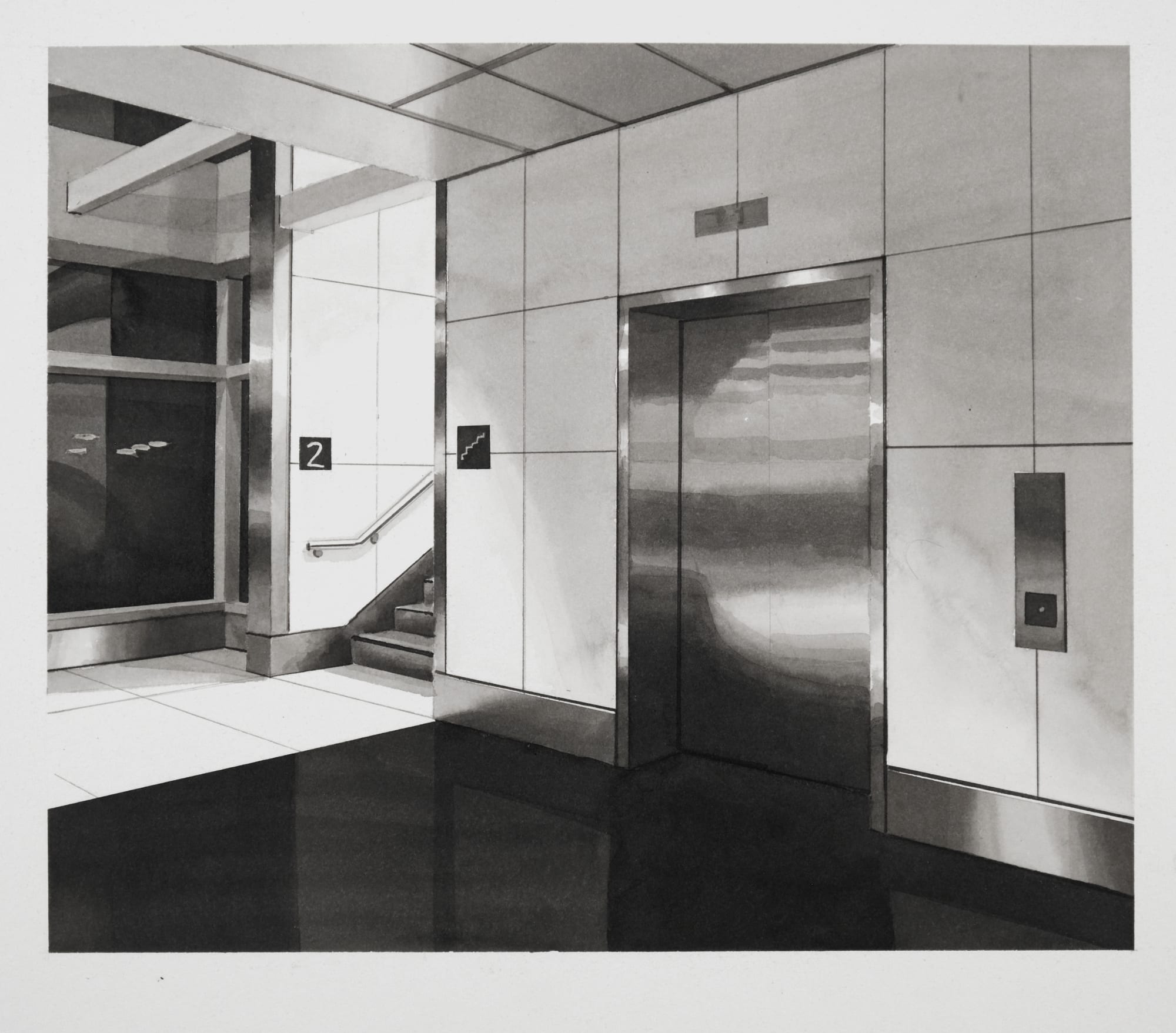 PETER HARRIS, Airport Study 2, 2024