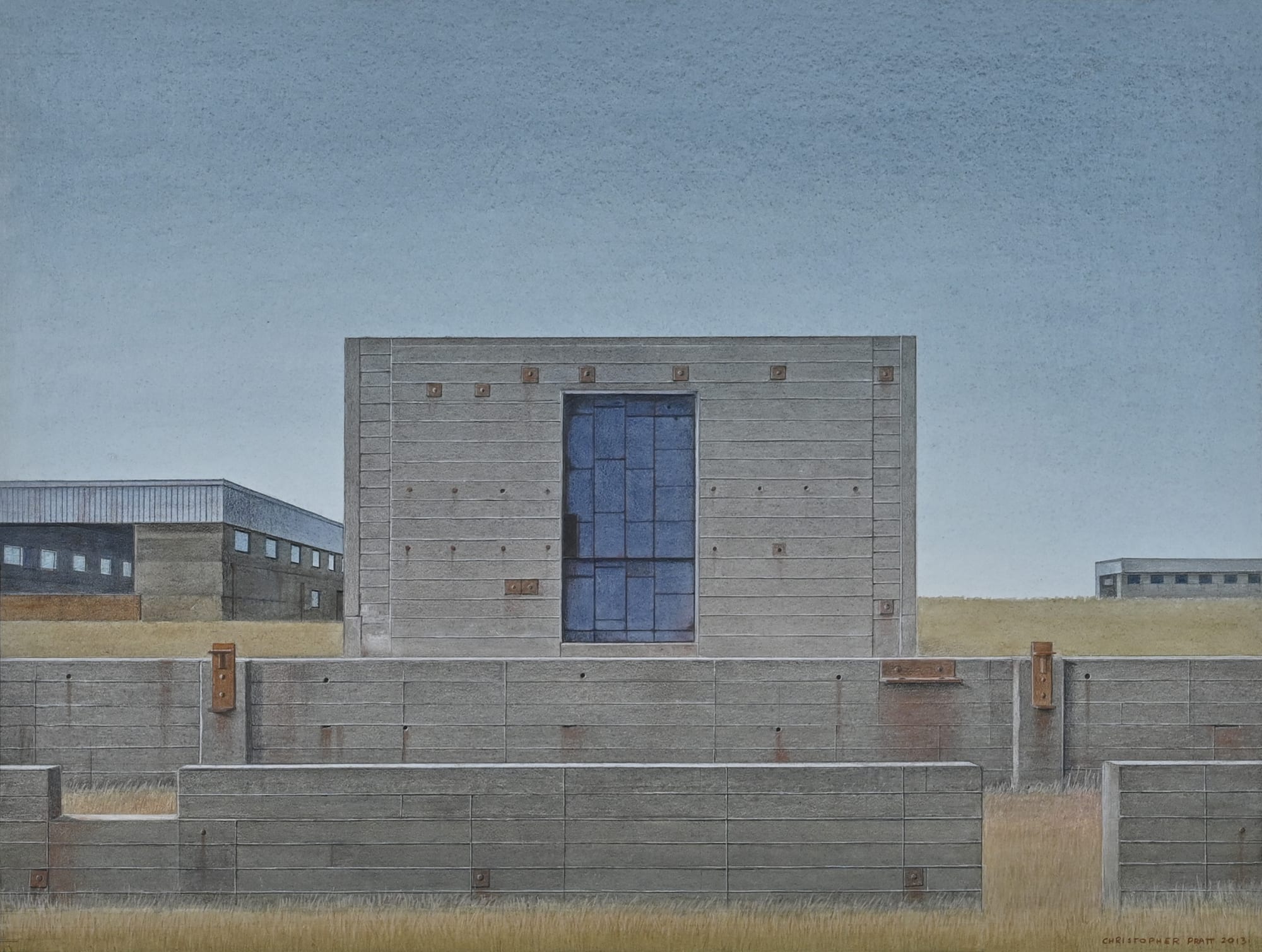 CHRISTOPHER PRATT, The Ruins of Fort McAndrew: Bunker with a Blue Iron Door, 2013