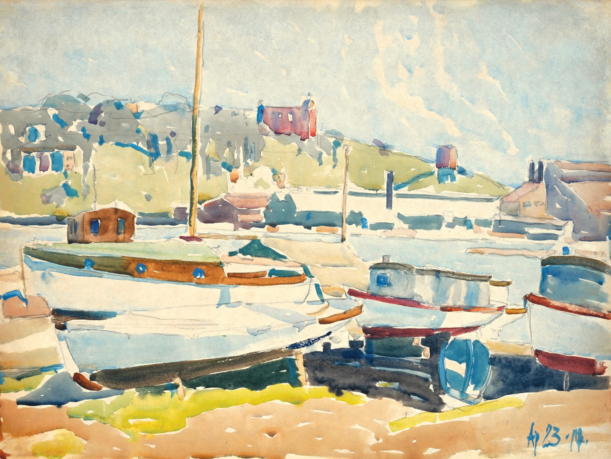 bronx river by david milne