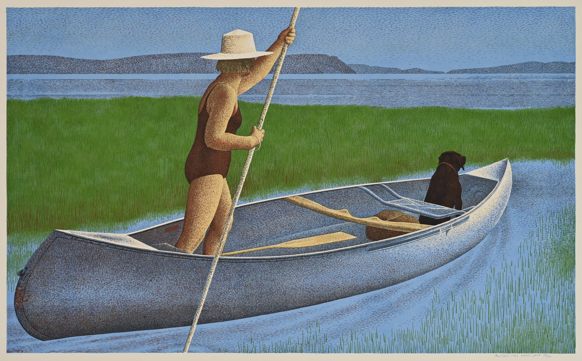 ALEX COLVILLE, Woman, Dog and Canoe, 1982