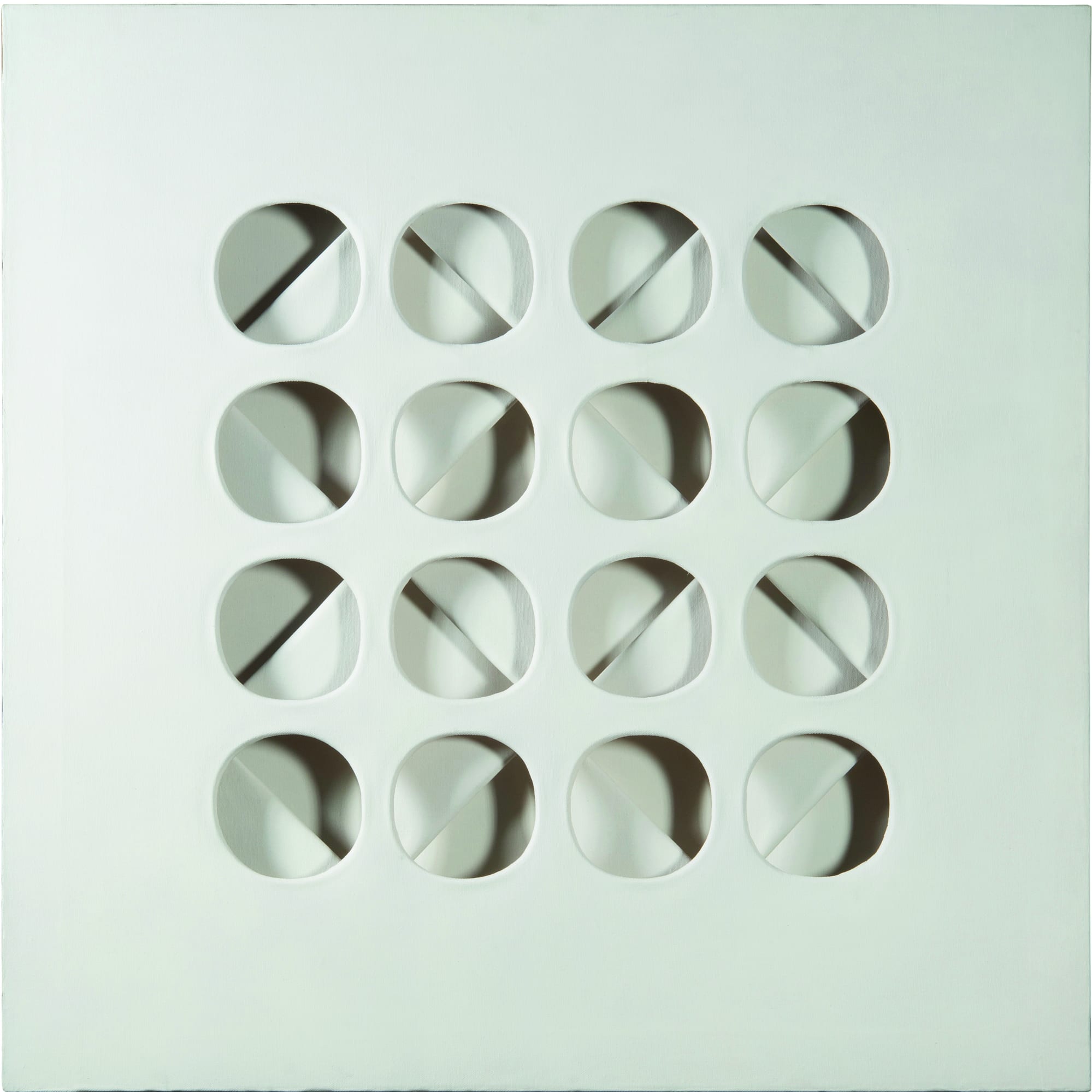 Paolo Scheggi Intersuperficie curva bianca, 1967 ca.