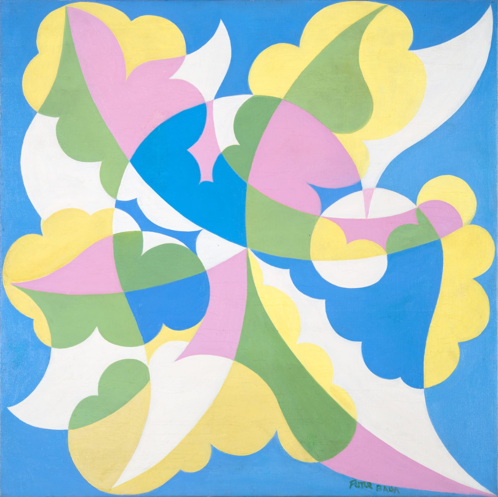 Giacomo Balla Primavera, 1929 Oil on canvas 77 x 77 cm Signed lower right: "FUTUR BALLA"
