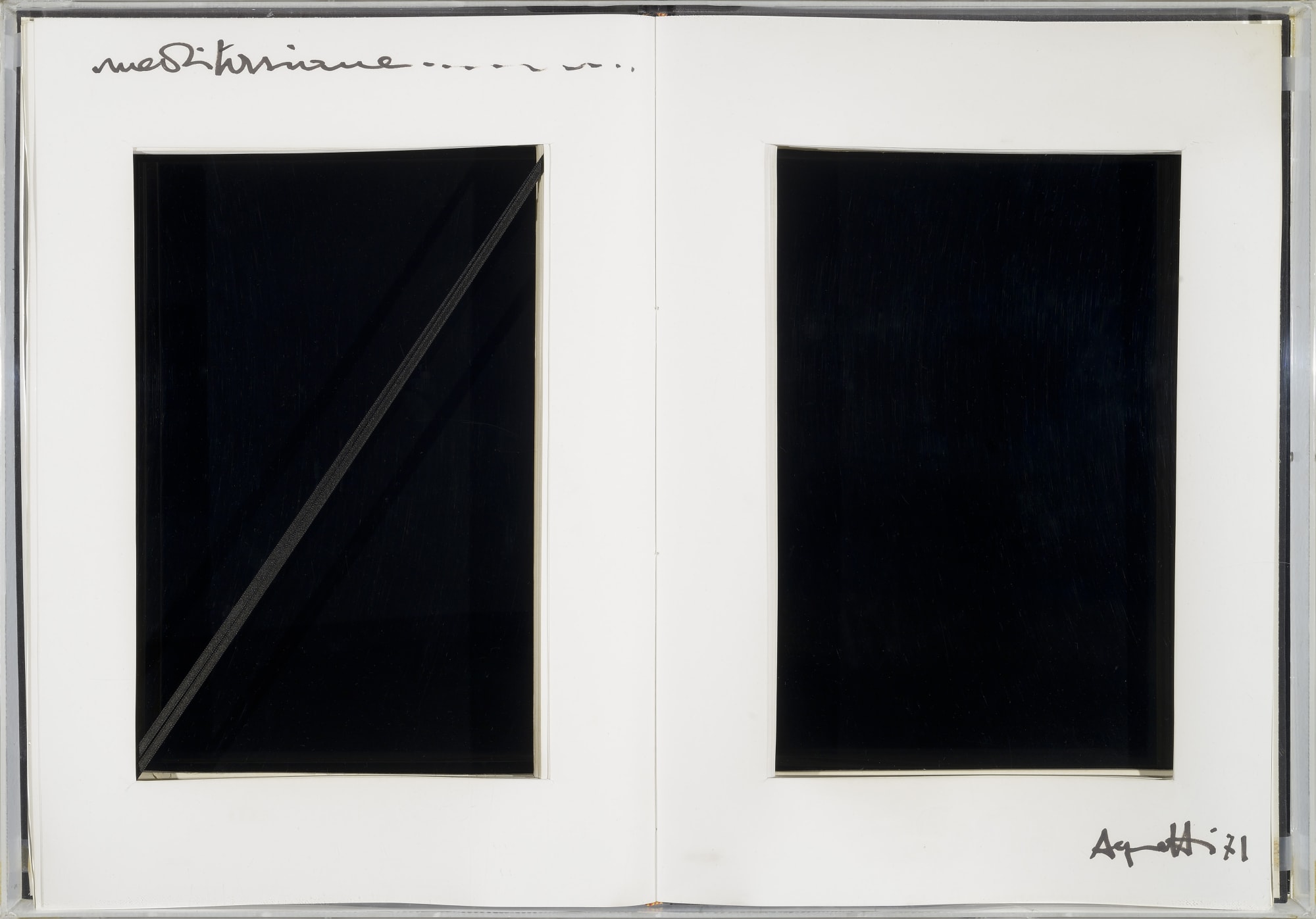 Vincenzo Agnetti, Meditazione, 1971