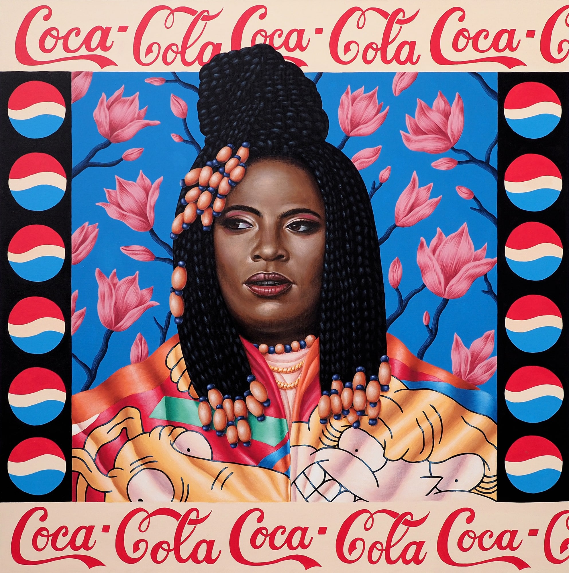 Kamaiyah, 2020, acrylic on canvas, 120 x 120 cm