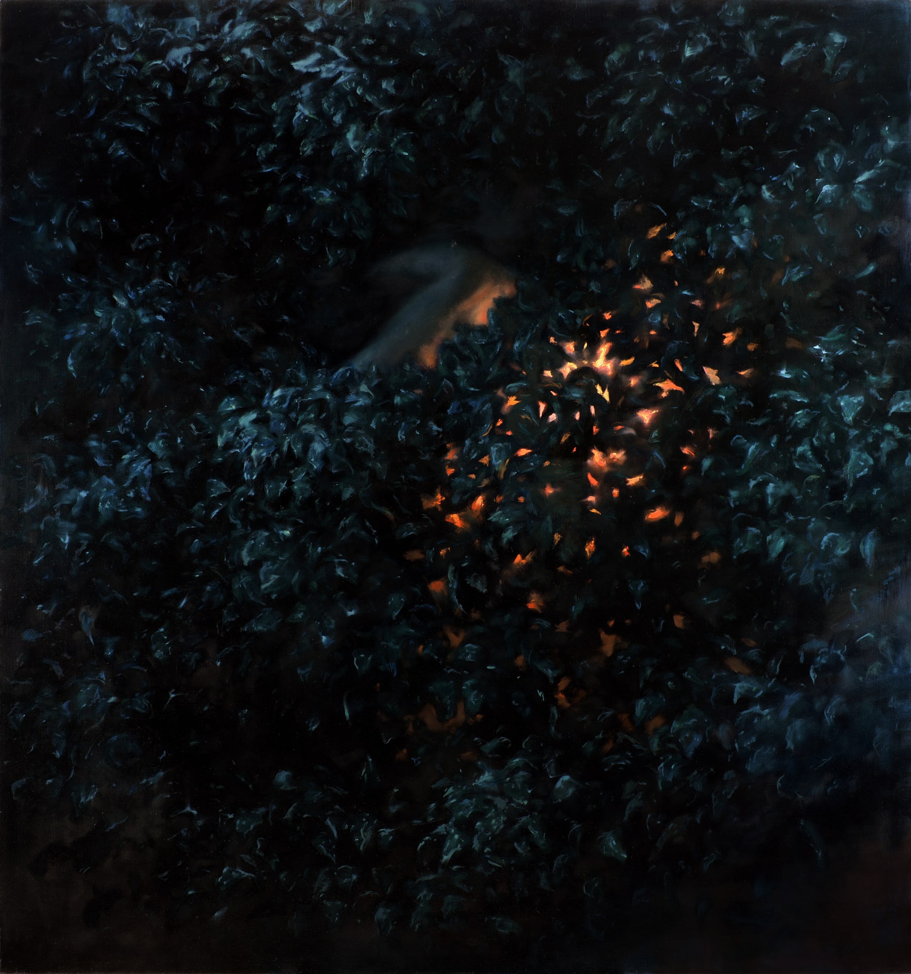 Closer 2020 oil on linen 160 x 160 cm