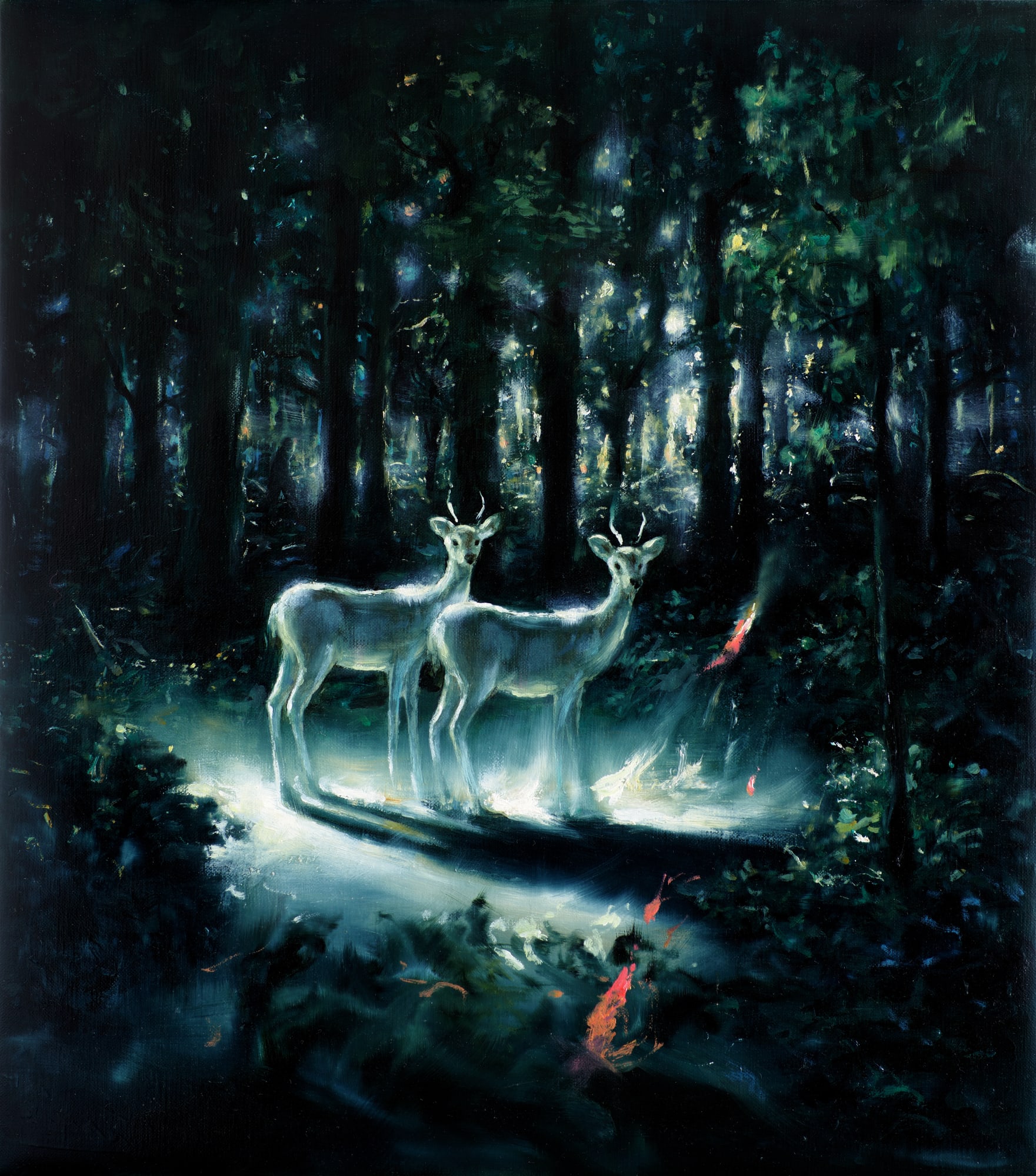 Splitting Beauty 2019 oil on canvas 45 x 40 cm