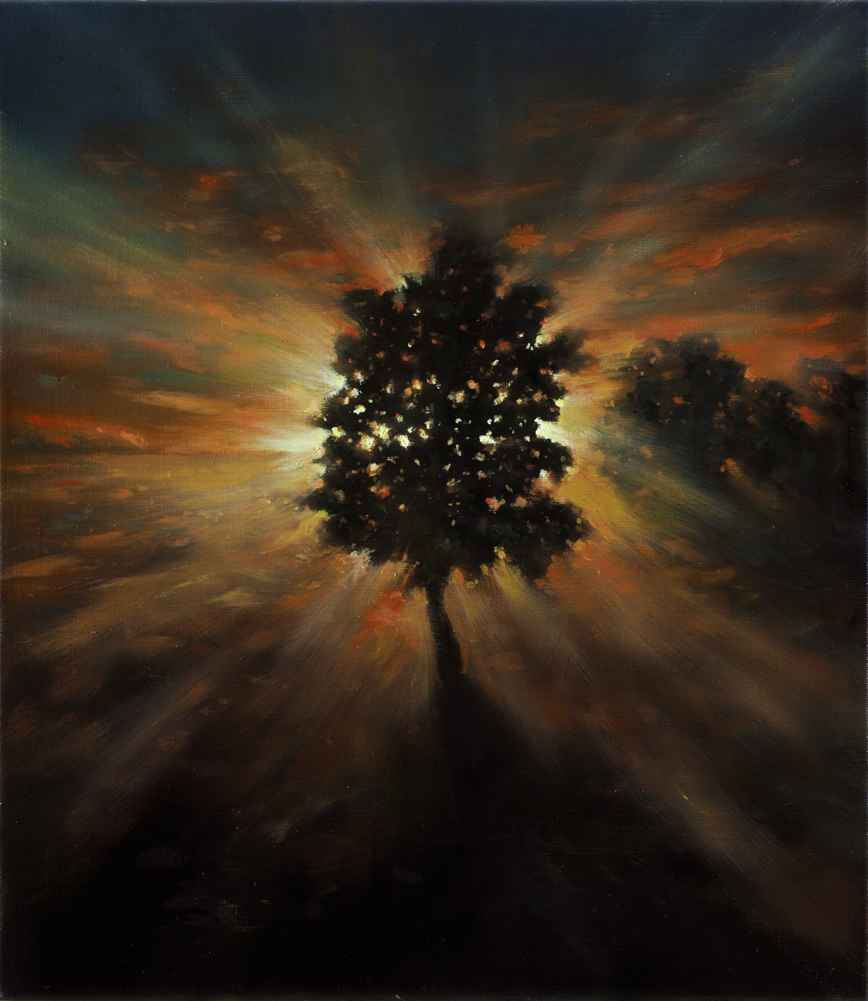 Sunset I 2020 oil on linen 40 x 35 cm