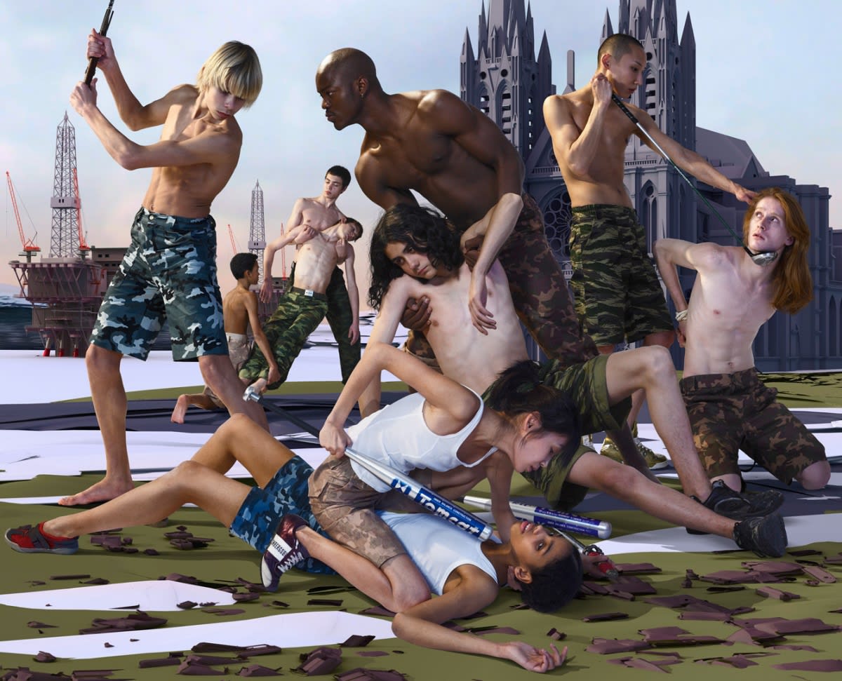 The Cathedral, 2007, digital collage, edition pigment print on canvas, 170 x 210 cm; edition c-print on paper, 80 x 99 cm