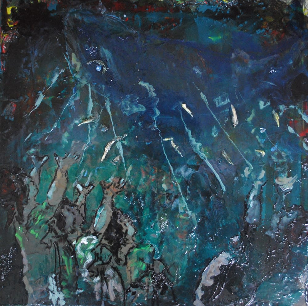 Thomas Brezing Out of my great woe, I make my little song Oil on canvas 40 x 40cm