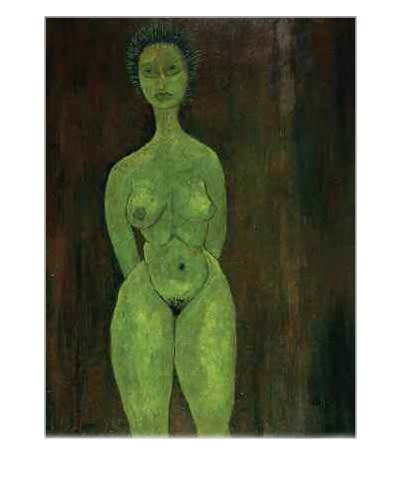 JP Donleavy Don't mind me I'm from The New World Oil on panel 95 x 70 cm