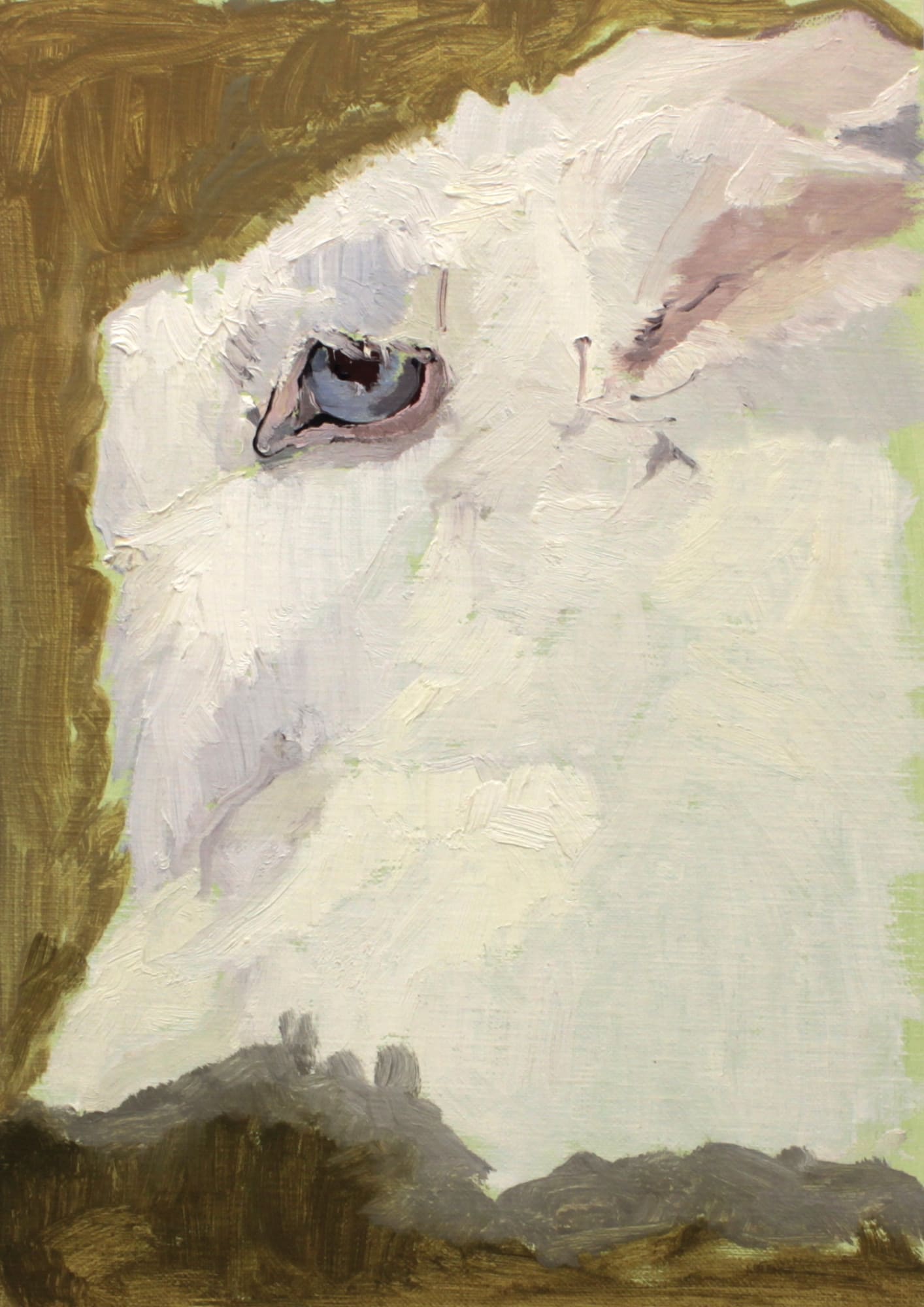 Mollie Douthit Close Cultivation Oil on linen panel 28 x 20 cm