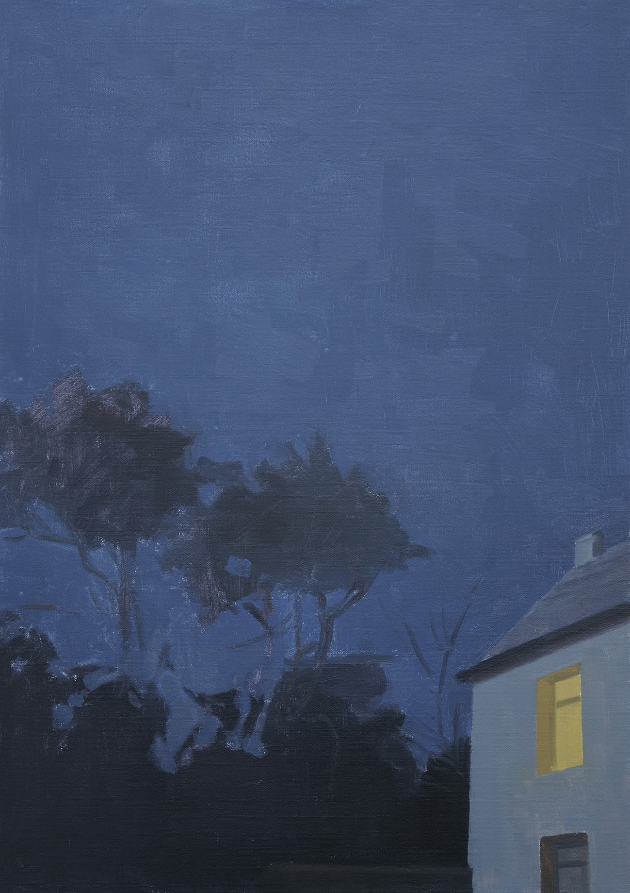 Maeve McCarthy Night home Oil on linen 70 x 50 cm