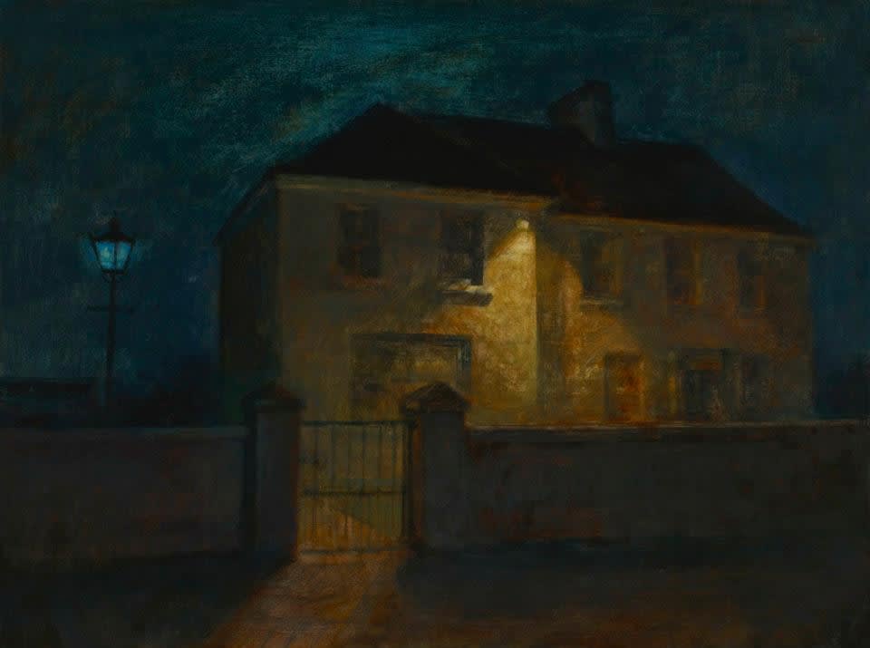 Maeve McCarthy Security Tempera and oil on gesso panel 30 x 40 cm