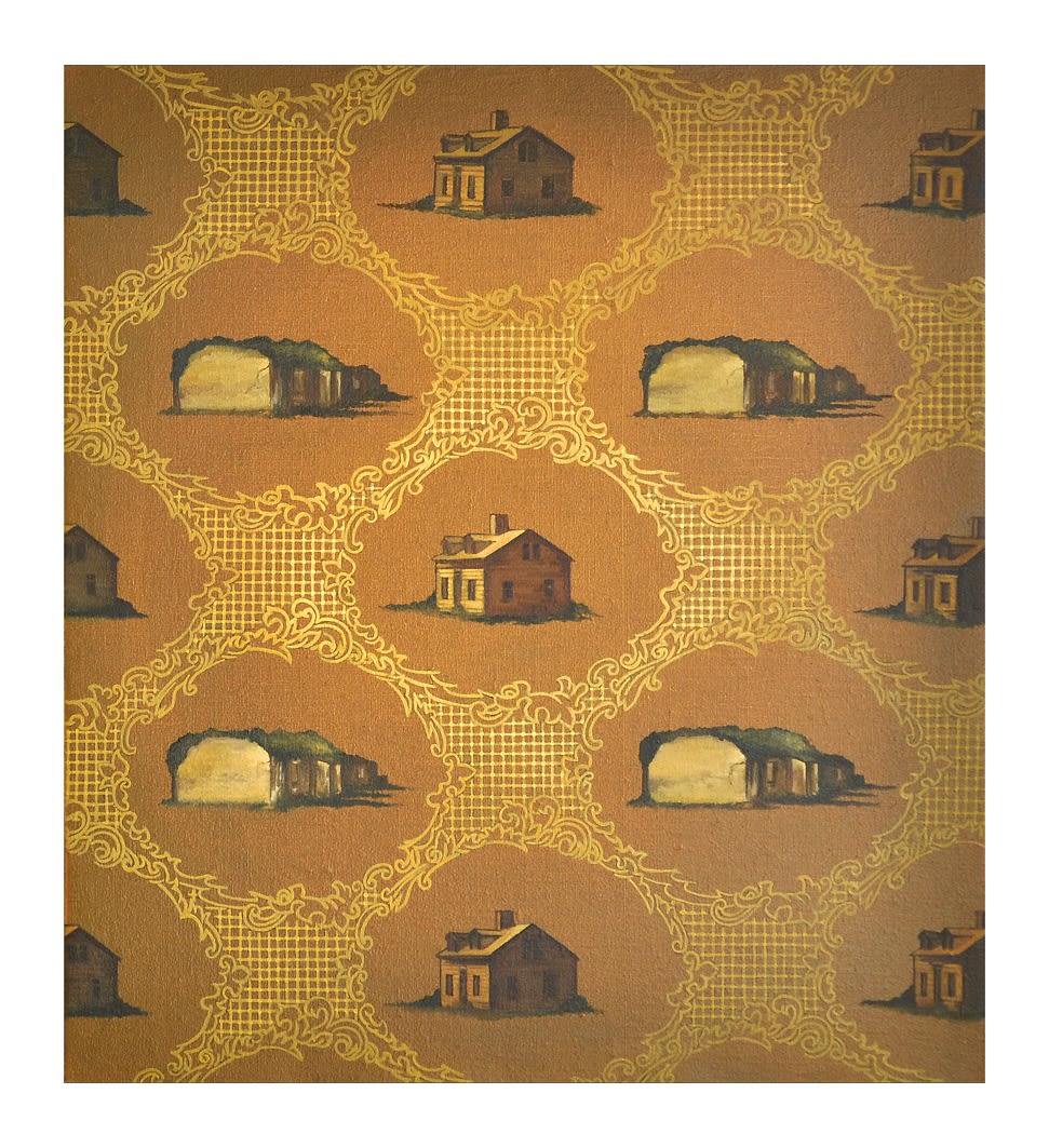 Jennifer Trouton No place like home III Oil on linen 46 x 41 cm