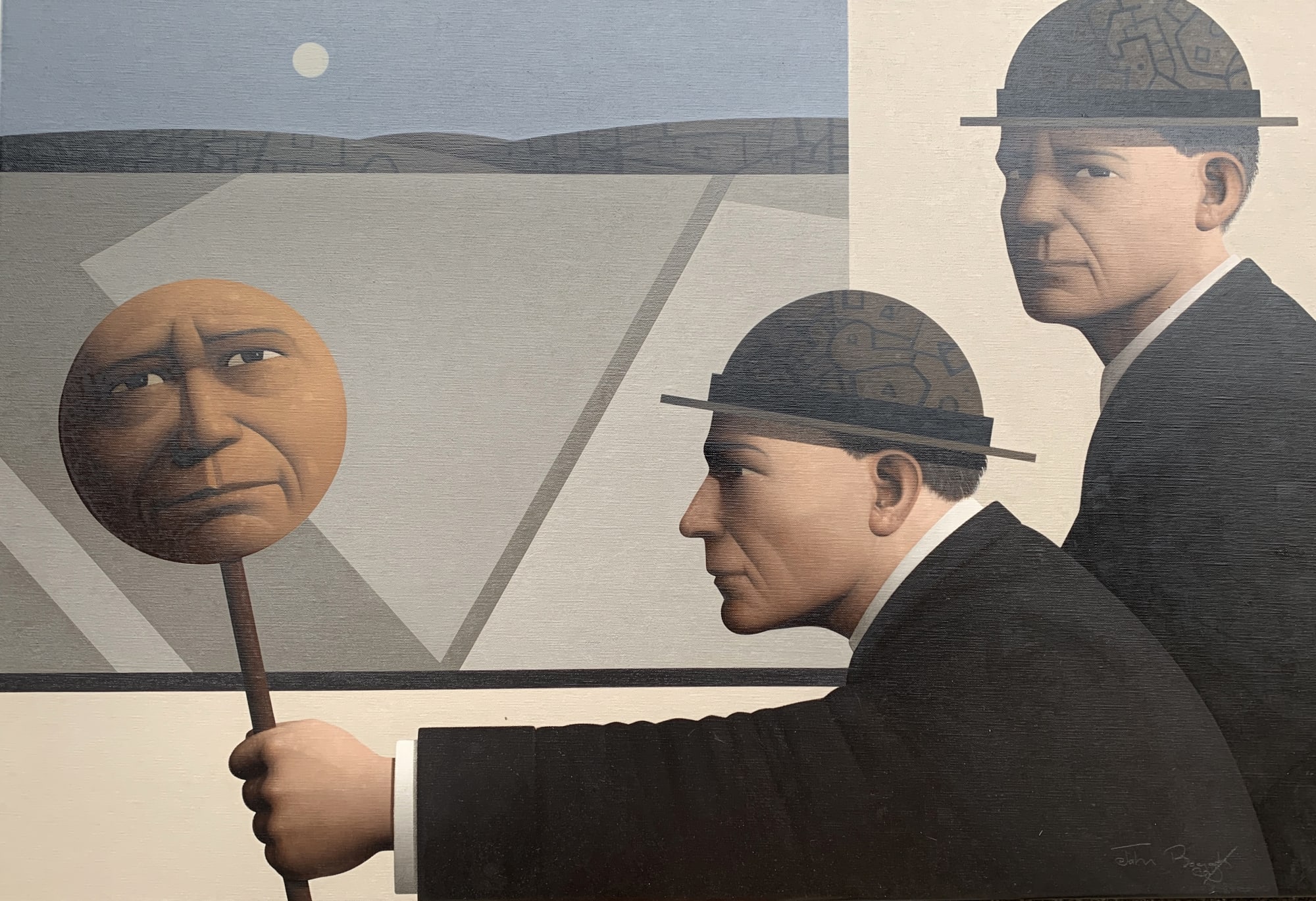 John Boyd Ambivalent position Oil on canvas 50 x 75 cm