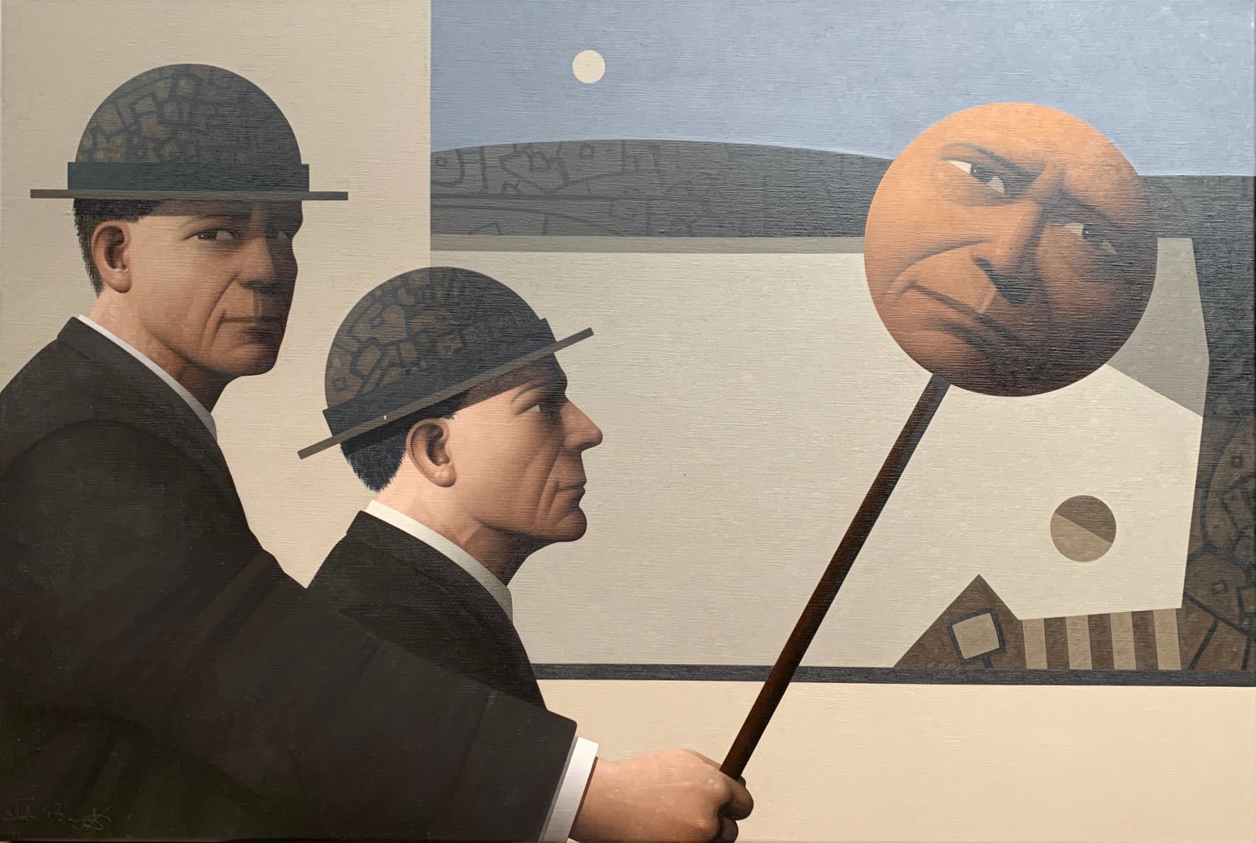 John Boyd Ignis fatuus Oil on canvas 50 x 75 cm