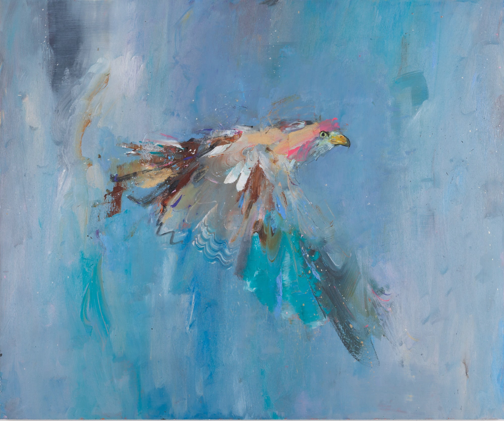 Gabhann Dunne Kite Oil on gesso panel 50 x 60 cm