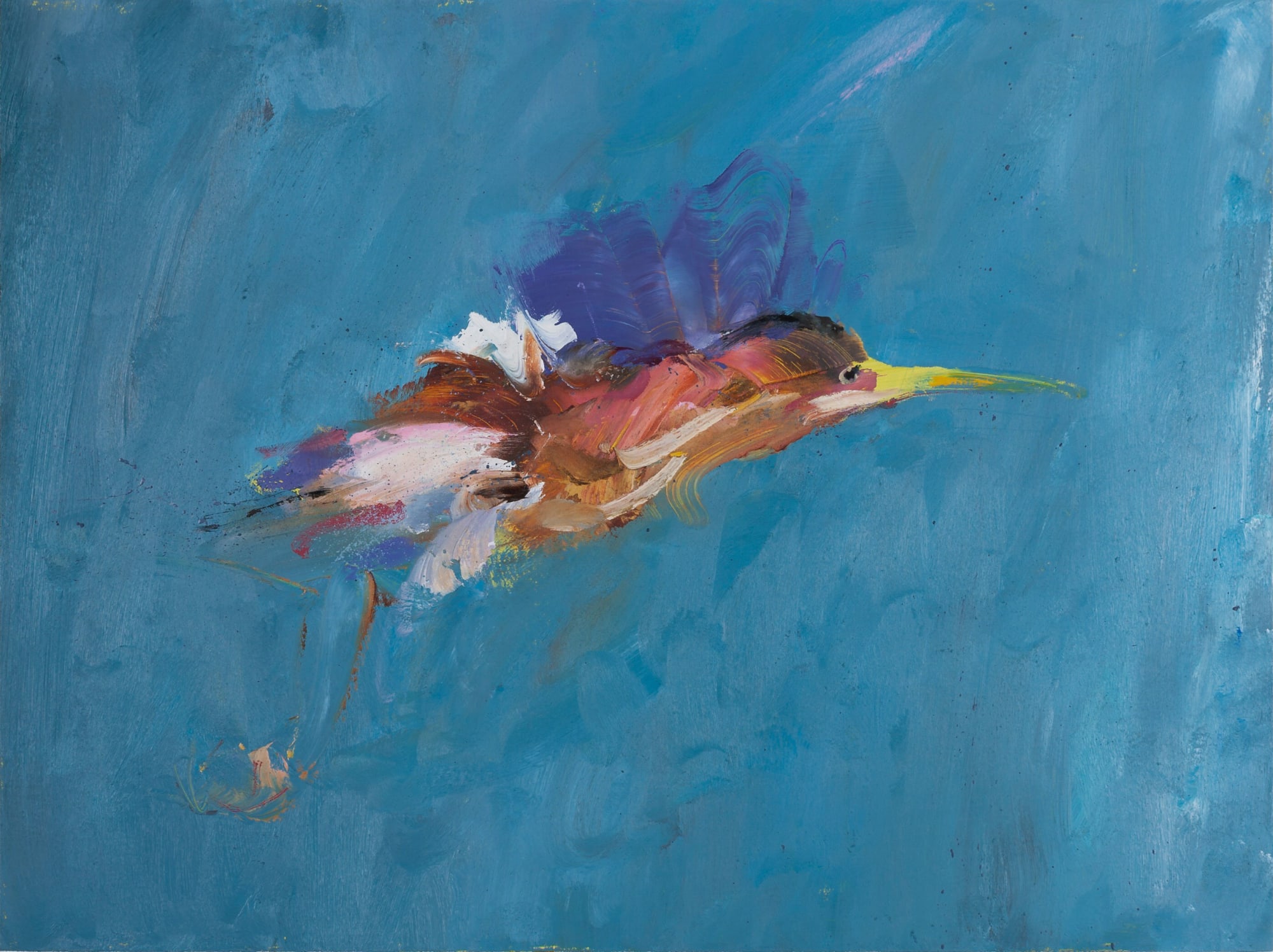 Gabhann Dunne Lorenzo's bittern Oil on gesso panel 30 x 40 cm