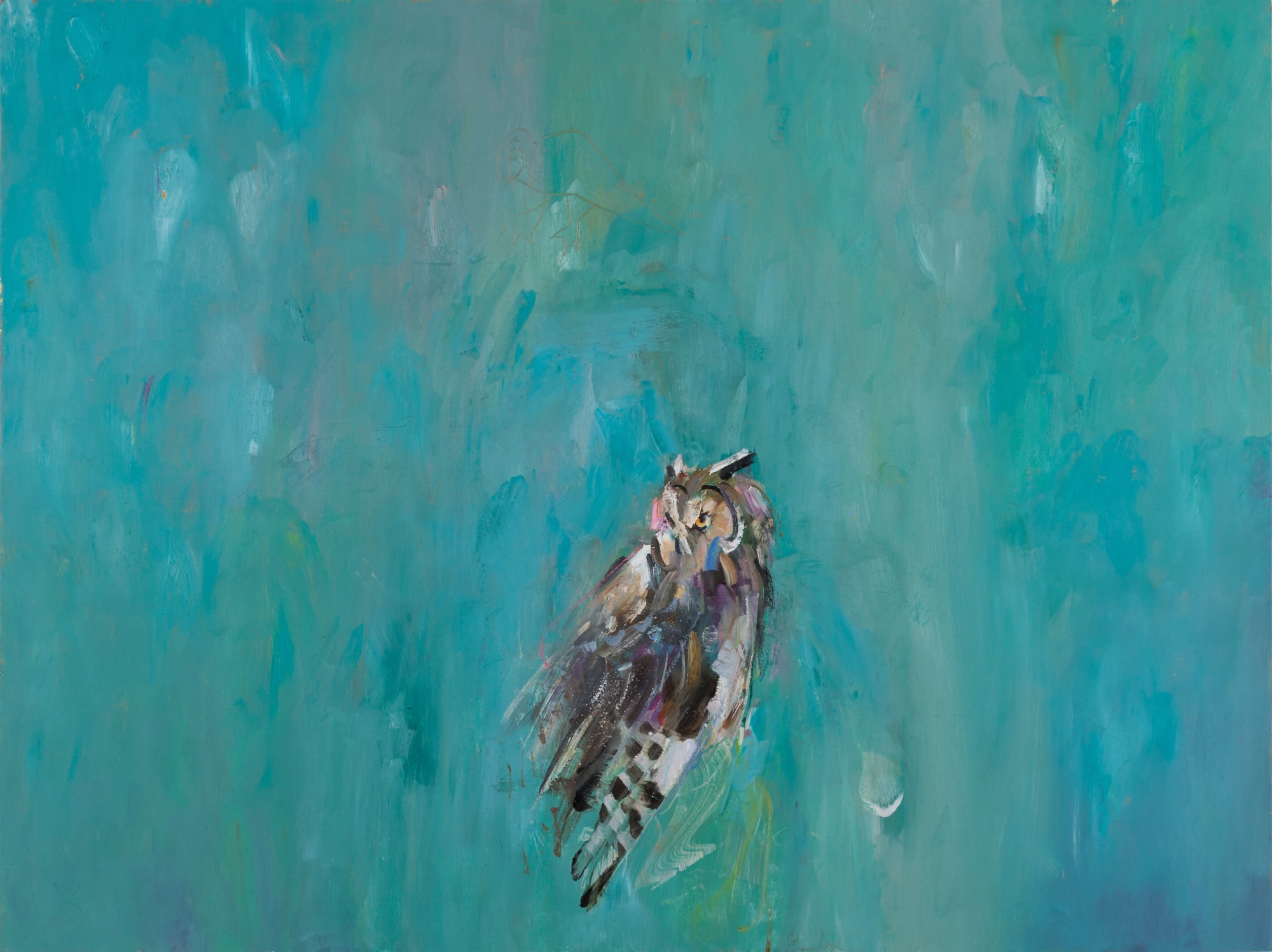 Gabhann Dunne The Third Place Oil on gesso panel 60 x 80 cm