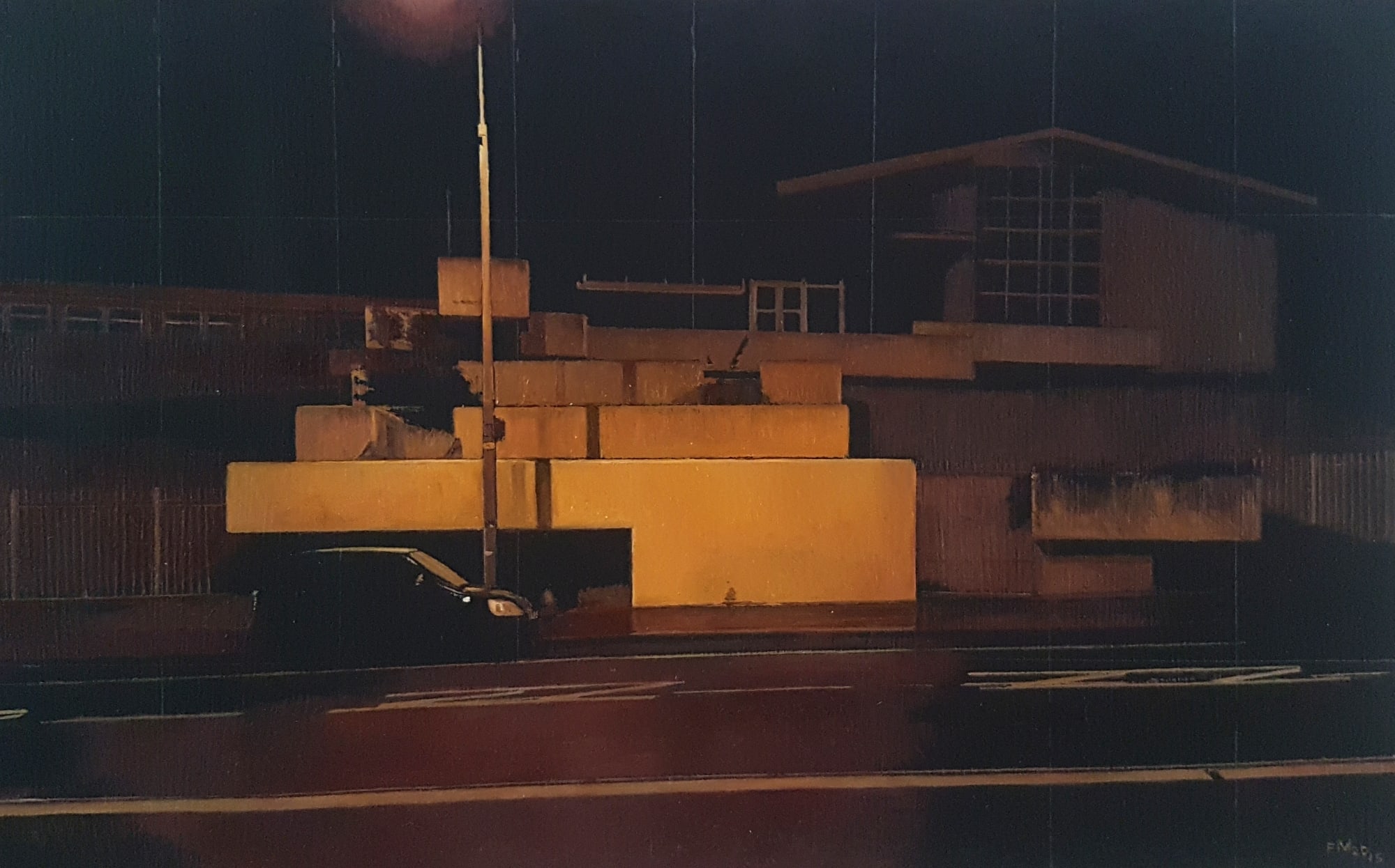 Francis Matthews Emmet ICFE Oil on wood 16 x 25 cm