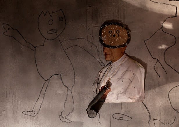 Roger Ballen, Asylum Series - Photographs, drawings, installation
