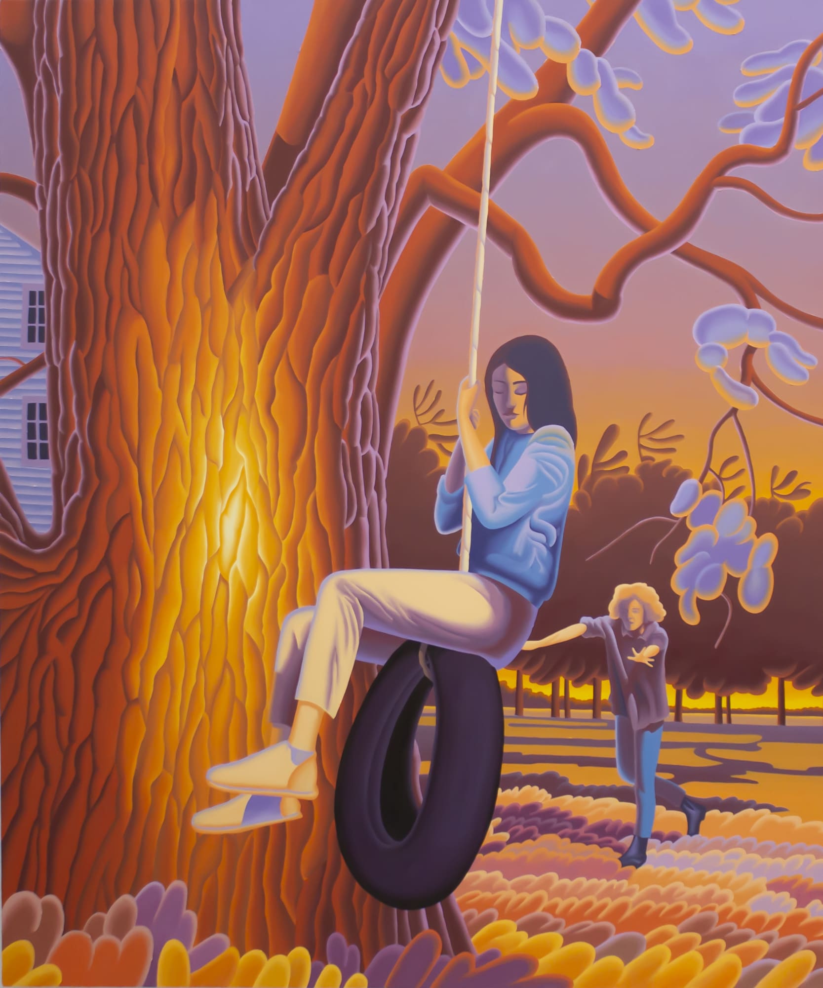 Ever the dim beginning, 2023 Oil on Canvas 152.4 x 127 cm