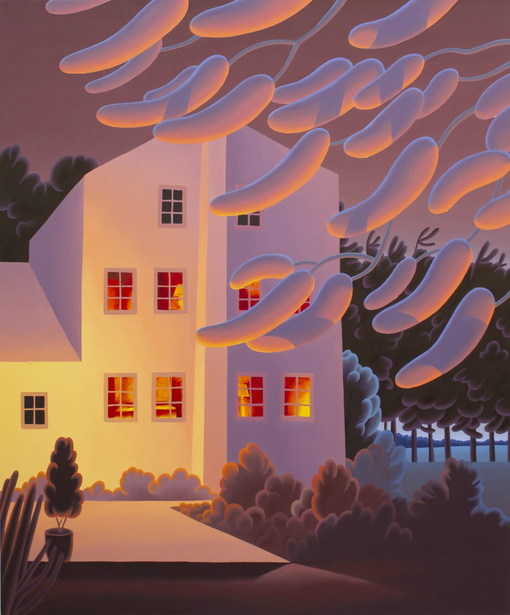 Under many a star, 2023 Oil on Canvas 152.4 x 127 cm