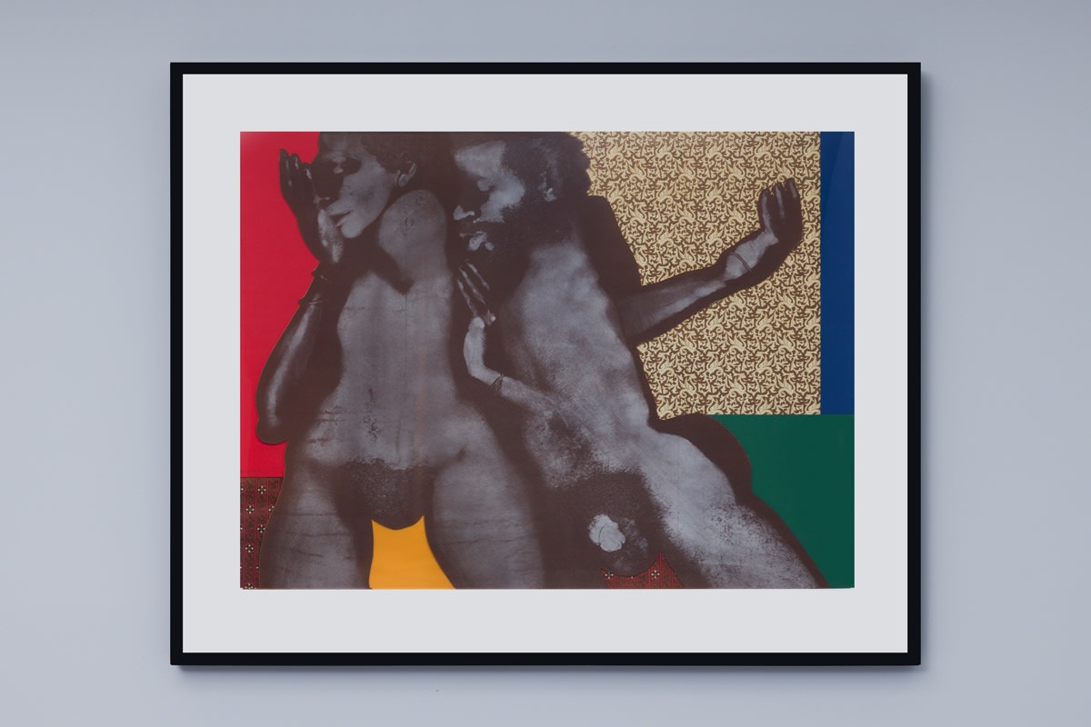 David Hammons Untitled (Double body print collage), 1976