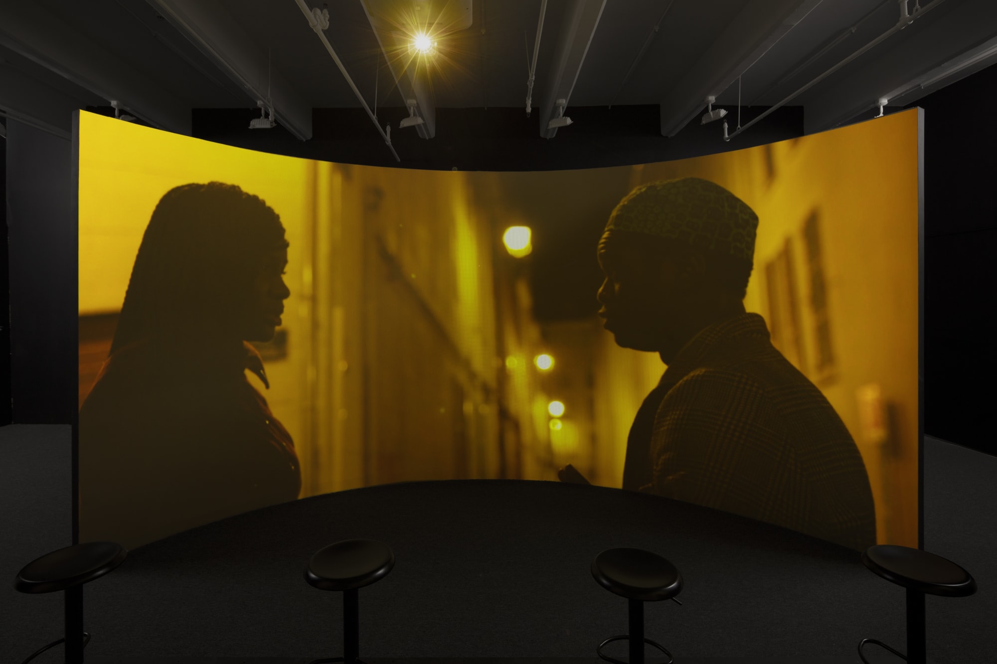 Installation view: Terence Nance, Univitellin, 2016.