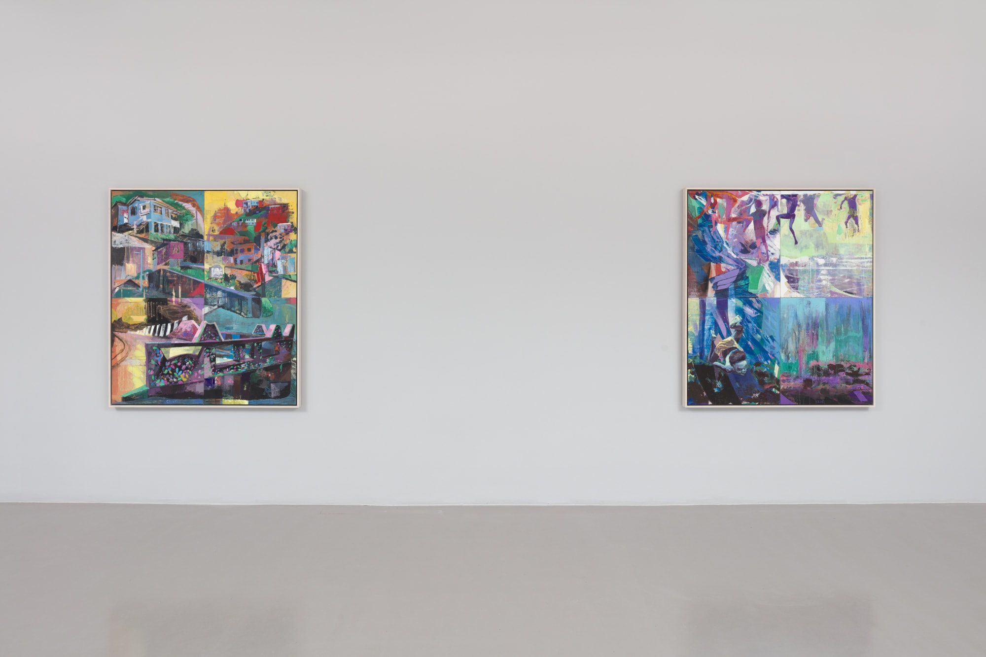 Installation view of Che Lovelace: Where the I Settles at Nicola Vassell Gallery. Photo: Lance Brewer