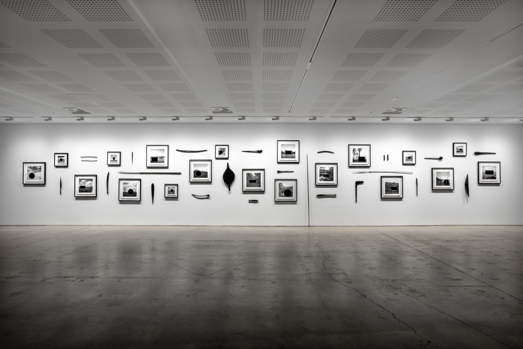 Installation view, ‘James Tylor: Turrangka…in the shadows’, UNSW Galleries, Sydney 2023 Photography: Jacquie Manning