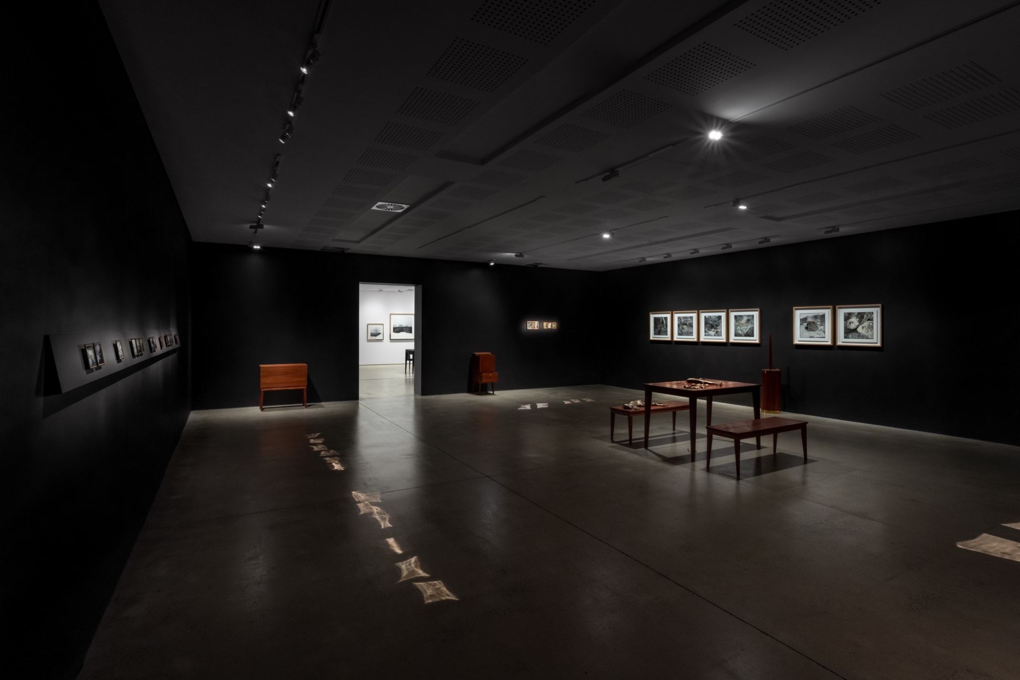 Installation view, ‘James Tylor: Turrangka…in the shadows’, UNSW Galleries, Sydney 2023 Photography: Jacquie Manning