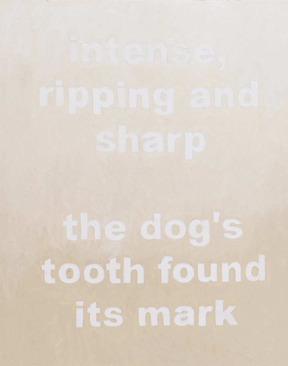 Savannah Jarvis Schmidt Sting, Dog Bite, 2025 oil and metal on board 51 x 41 cm