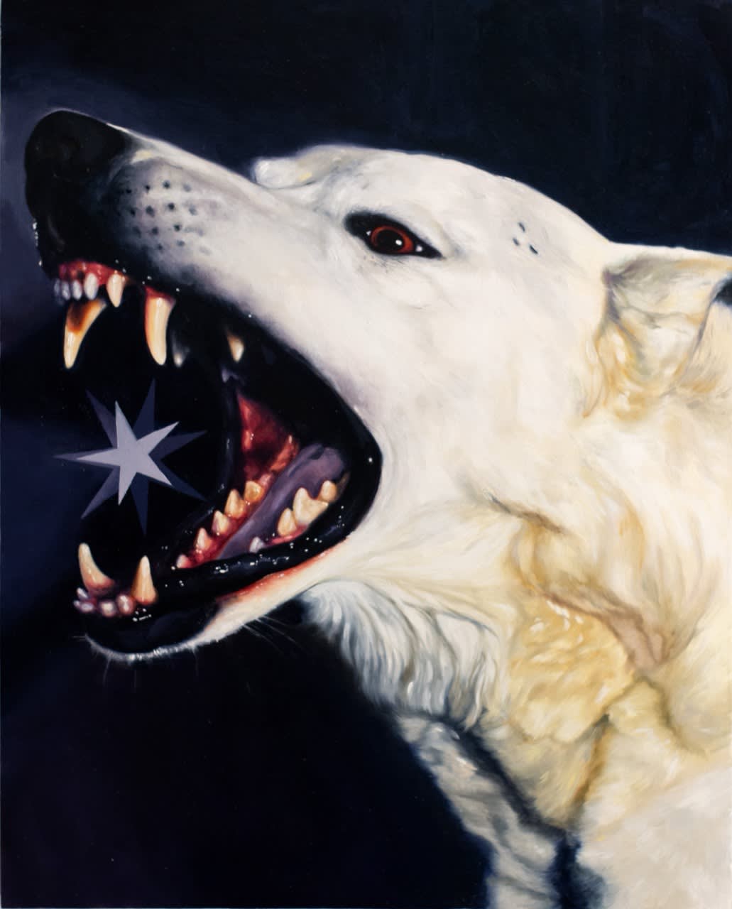 Savannah Jarvis A dog must have bit me there in another life, 2025 oil on board 51 x 40 cm