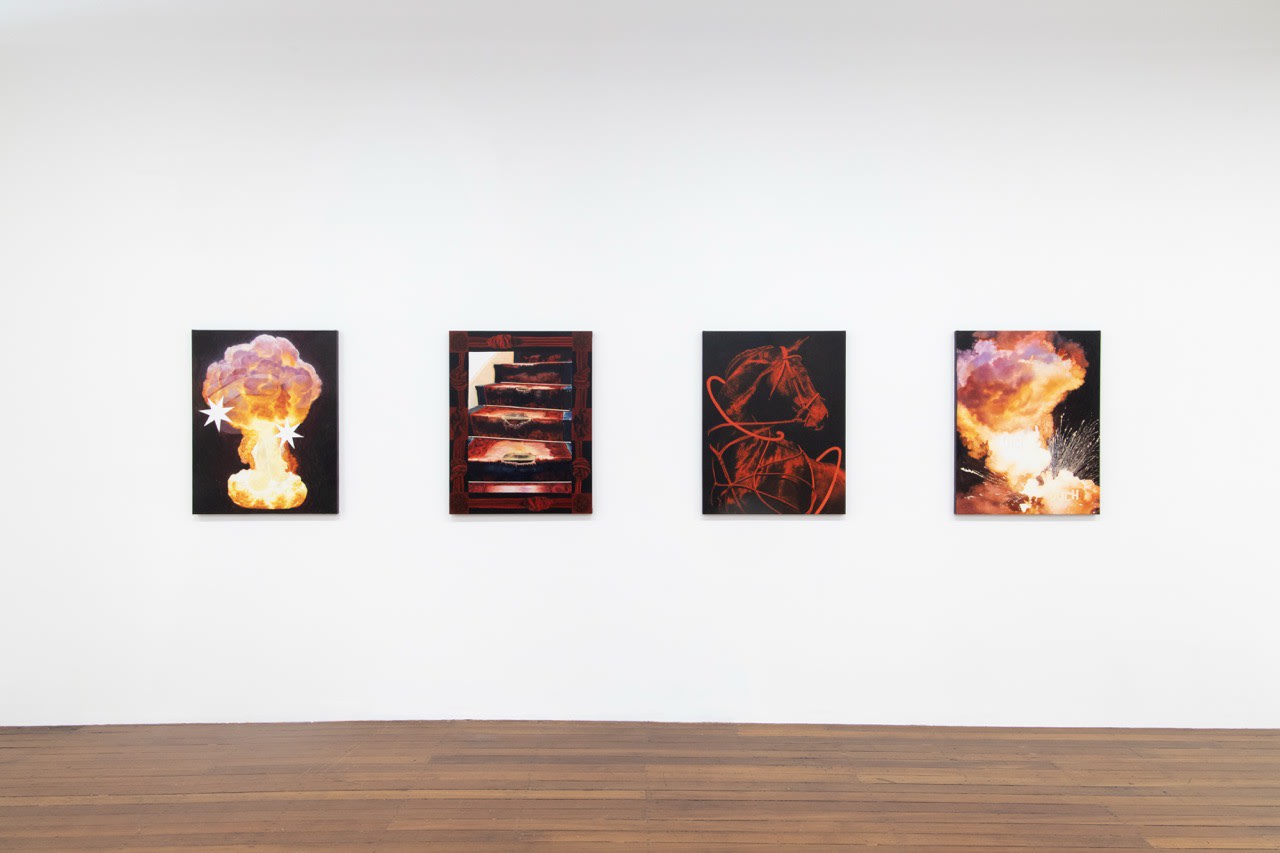 Savannah Jarvis Focal Point Headache, 2025 oil on board 51 x 41 cm