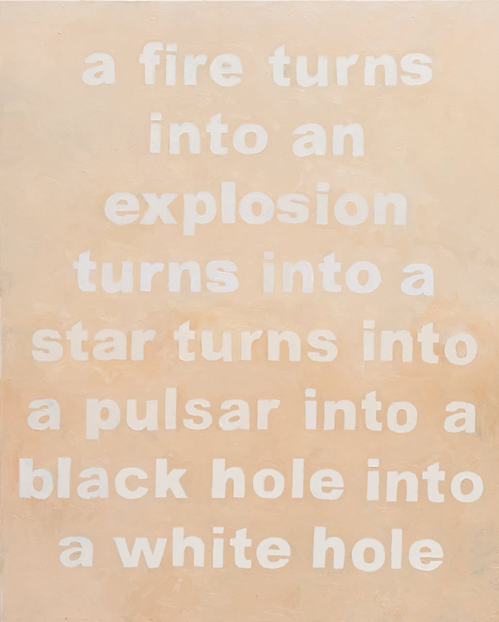 Savannah Jarvis White Hole in my Stomach, 2025 oil and metal on board 51 x 41 cm