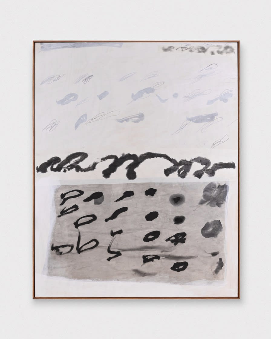 Ba, 2024, acrylic, ink, paper on board, 122 x 154cm