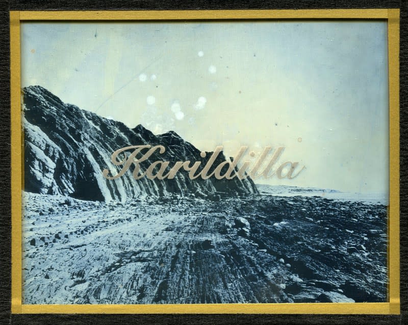 James Tylor We Call This Place (Karildilla), 2020 daguerreotype with engraved text 10 x 12.5 cm