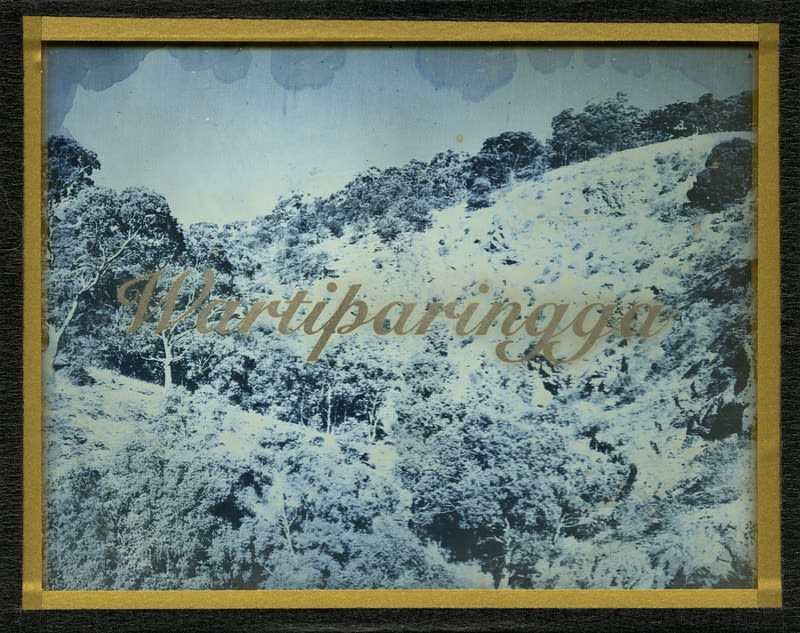 James Tylor We Call This Place (Watiparingga), 2020 daguerreotype with engraved text 10 x 12.5 cm