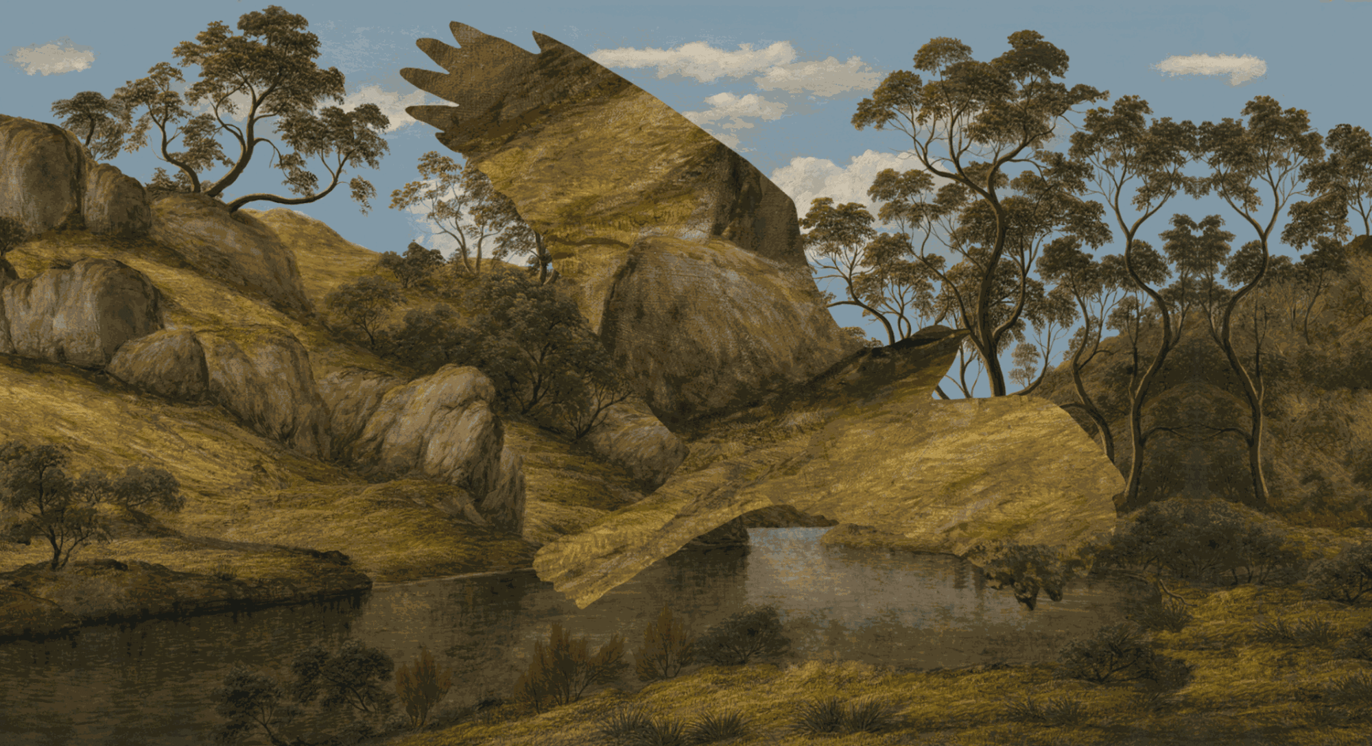 Joan Ross I thought I loved you that much, 2012 pigment print on premium photo paper 42.4 x 77.6 cm / 58 x 89 x 3 cm (framed) edition of 3 plus 2 artist's proofs