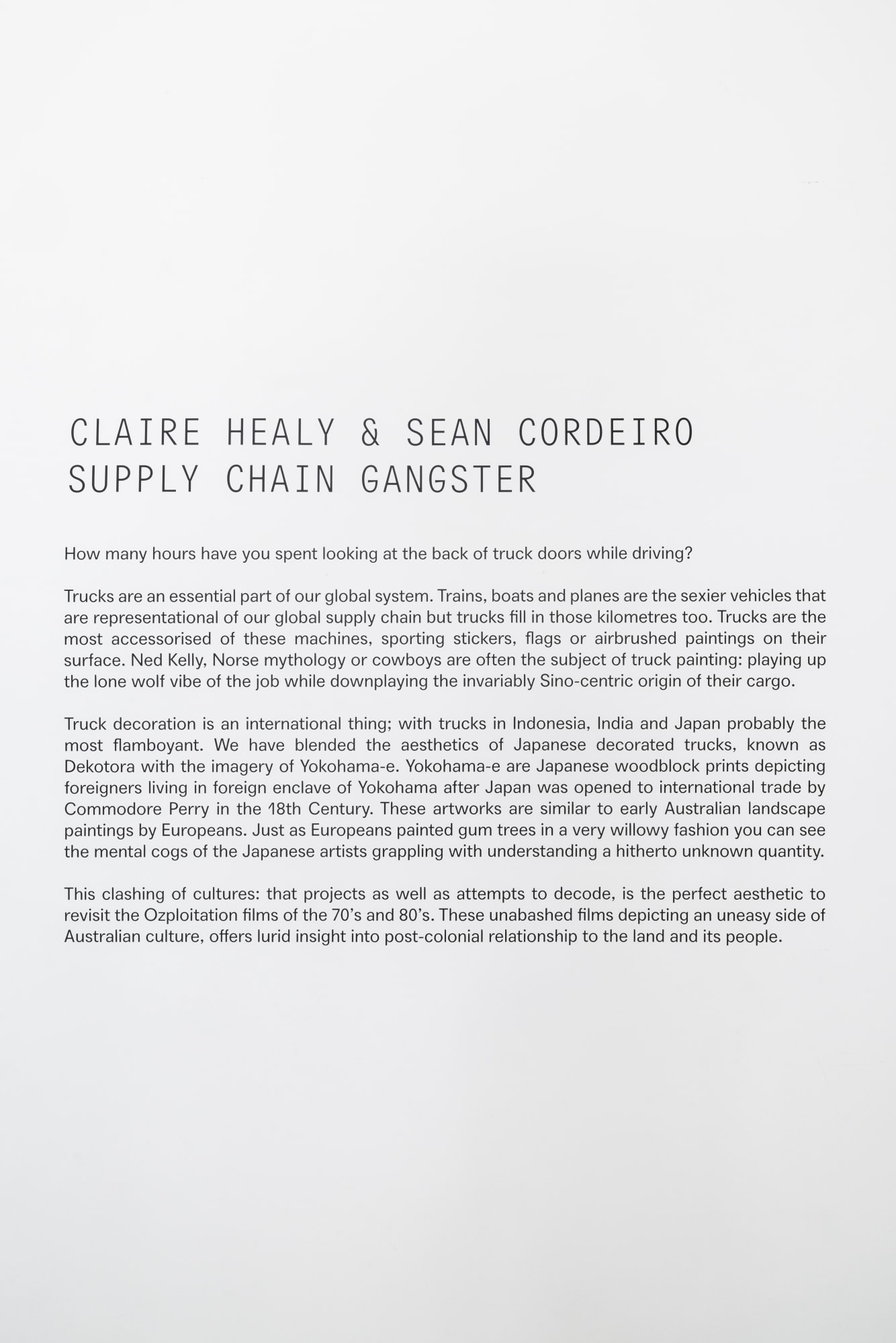 CLAIRE HEALY & SEAN CORDEIRO